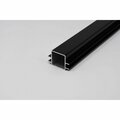 Eztube 2-Way Captive Fin Extrusion for 1/4in Panel Panel  Black, 84in L x 1in W x 1in H, QR 1 End 100-270 BK 1QR 7